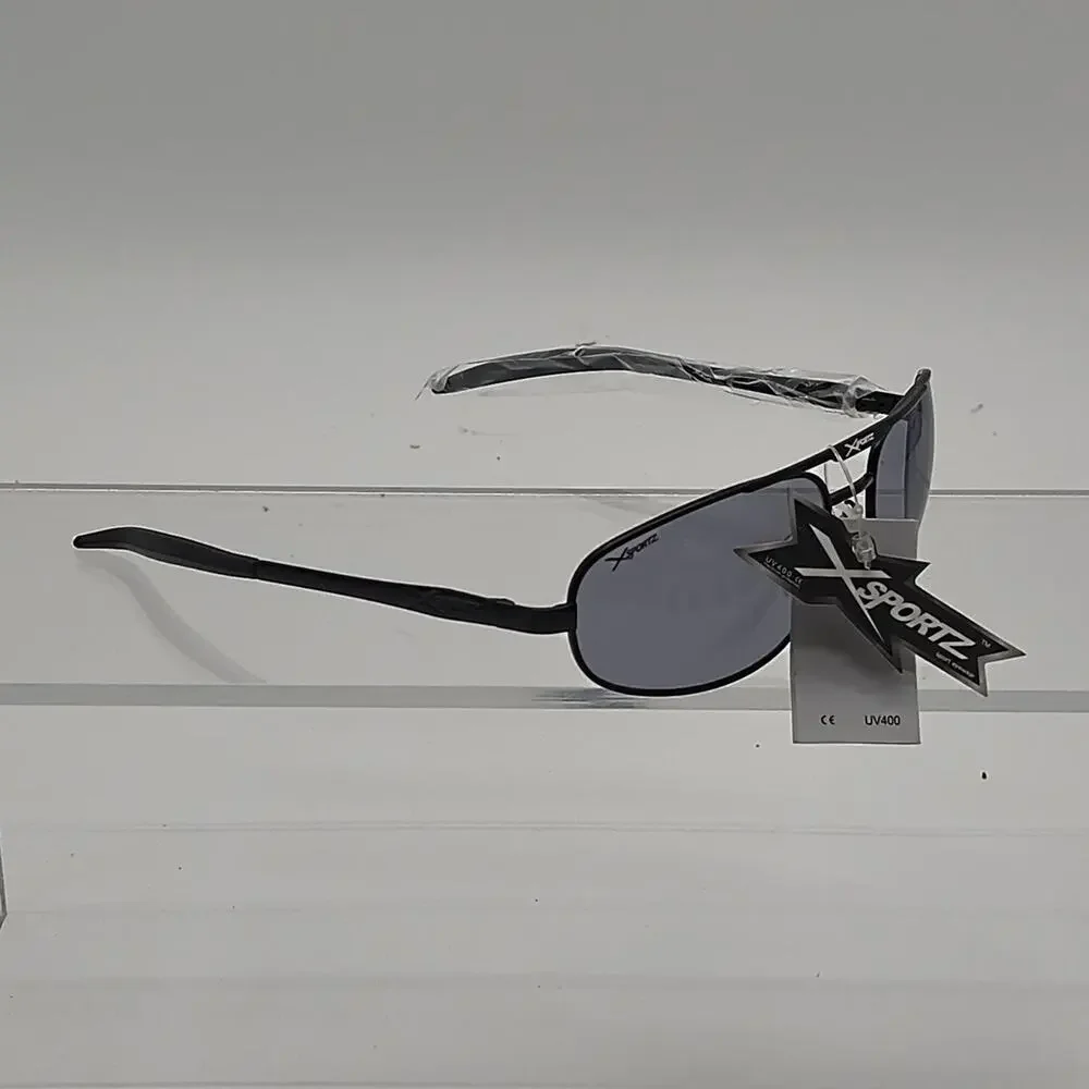 411 xsportz black sunglasses with